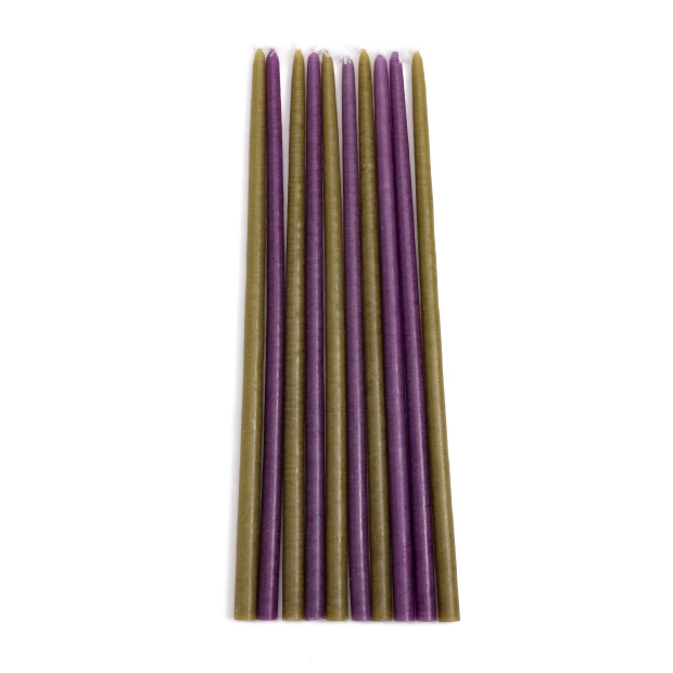 Set of 10 thin candles -...