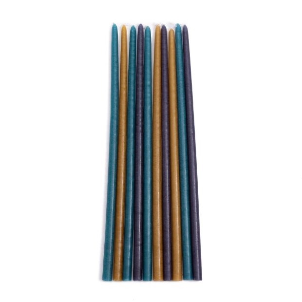 Set of 10 thin candles -...