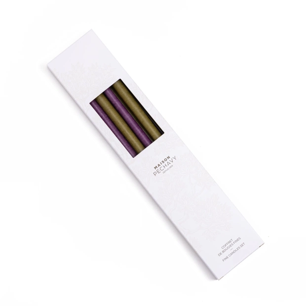 Set of 10 thin candles -...
