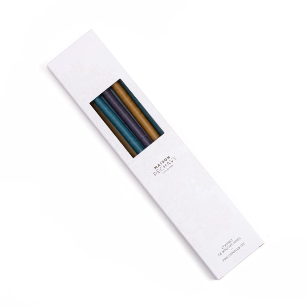 Set of 10 thin candles -...