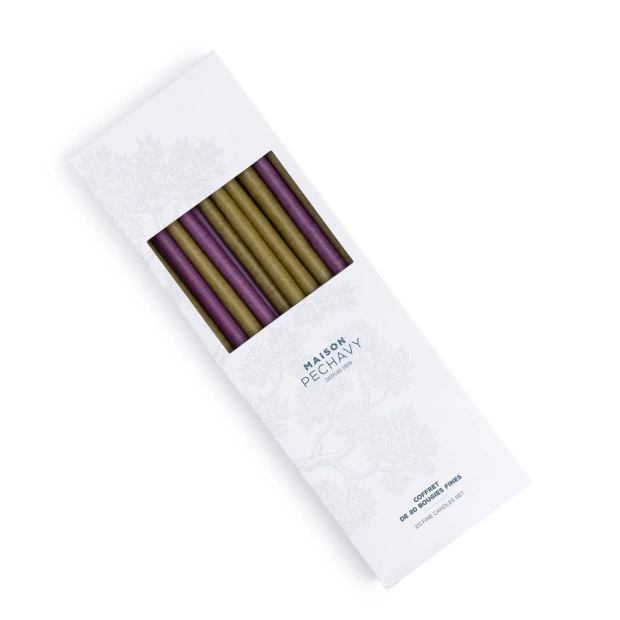 Set of 20 thin candles -...