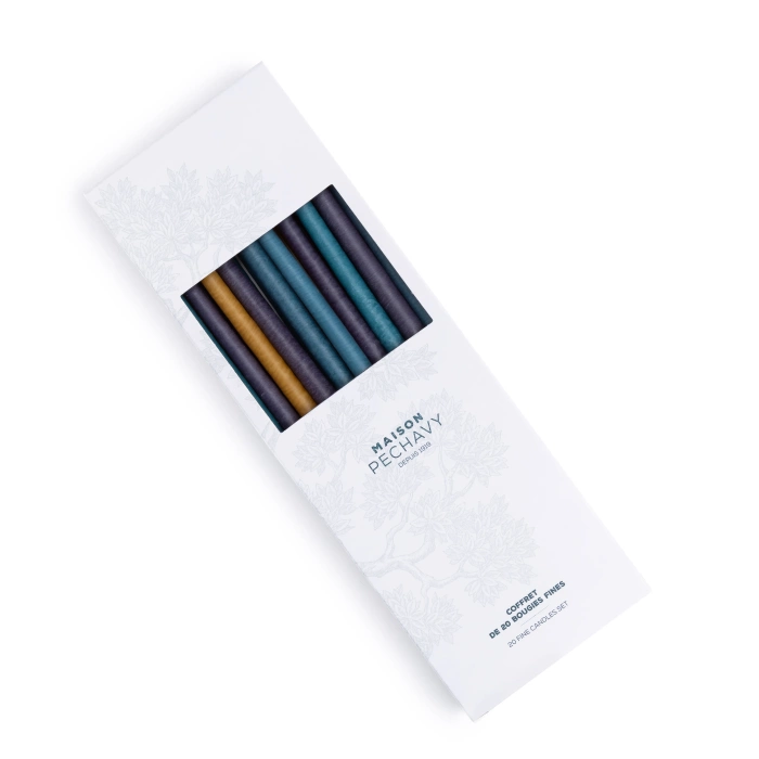 Set of 20 thin candles