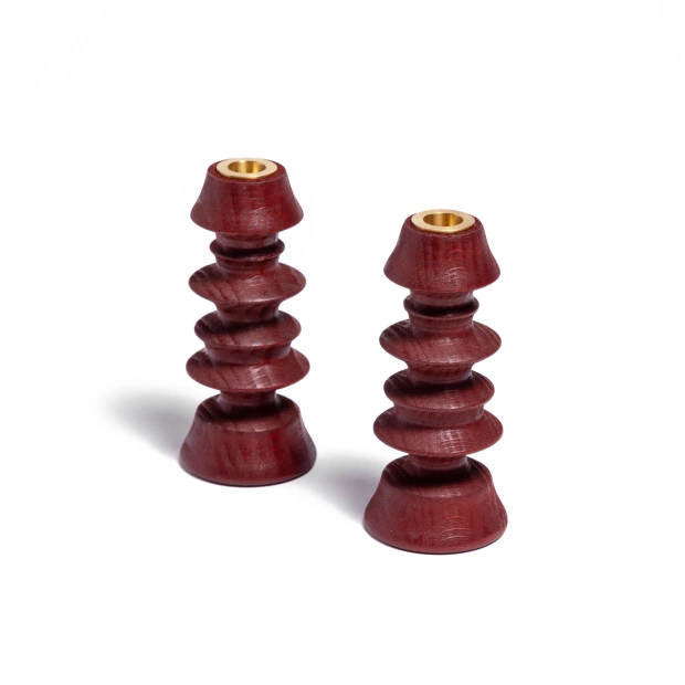 Pagode Candle Holder - Red