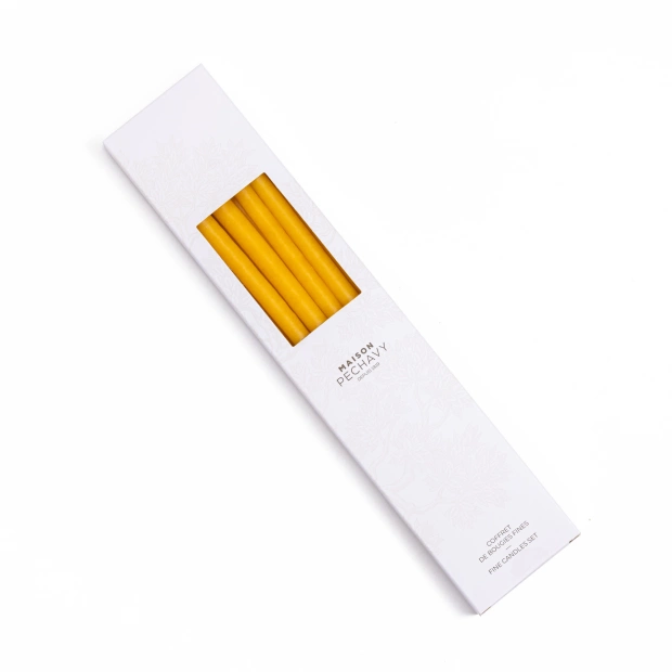 Set of 10 thin candles -...