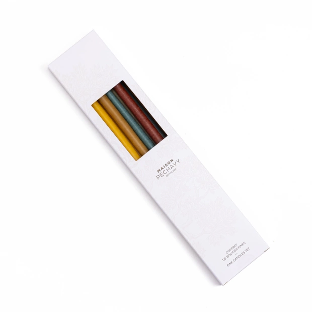 Set of 10 thin candles -...
