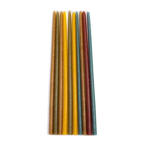 Set of 10 thin candles -...
