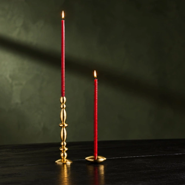 VICTORIA - BRASS CANDLE HOLDER