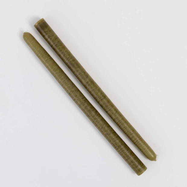 Duo bougies Kaki