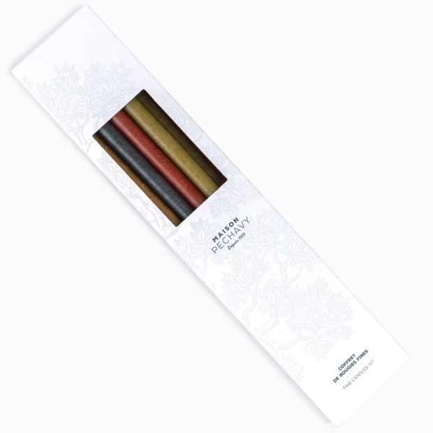 Set of 10 thin candles -...