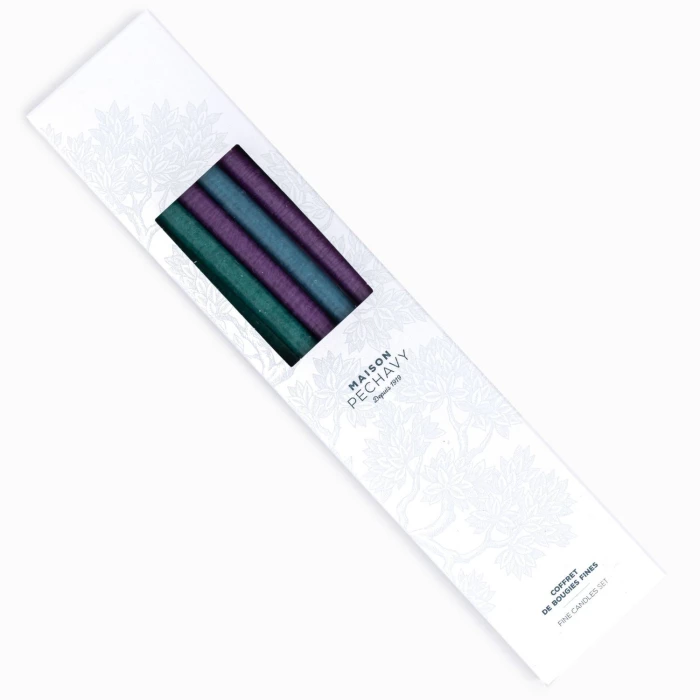 Set of 10 thin candles