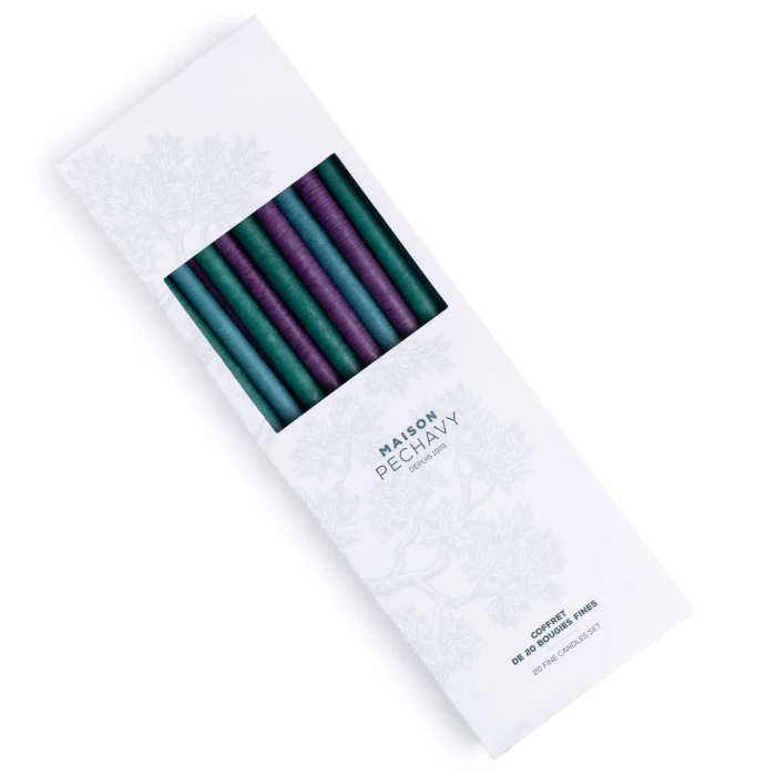 Set of 20 thin candles