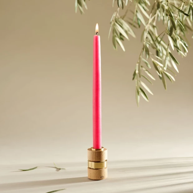 Duo bougies Fuchsia