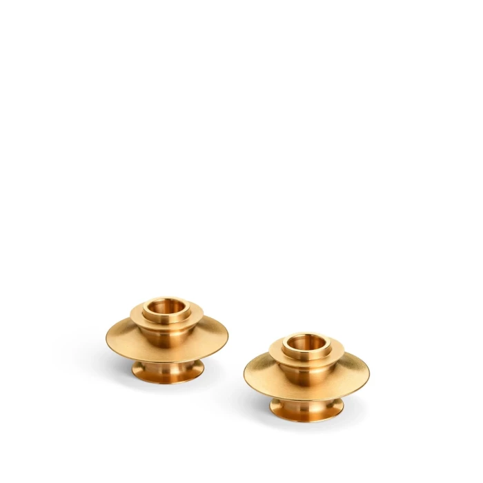 Shokudai candle holders - brass