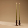 Pagode Candle Holder - Noyer