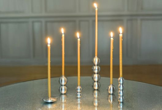 Stainless Steel Candlehorders for thin candles | Maison Pechavy